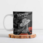Australia 1915 Gallipoli ANZAC Ceramic Mug 111th Anniversary Army Boots And Slouch Hat