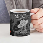 Australia 1915 Gallipoli ANZAC Ceramic Mug 111th Anniversary Army Boots And Slouch Hat