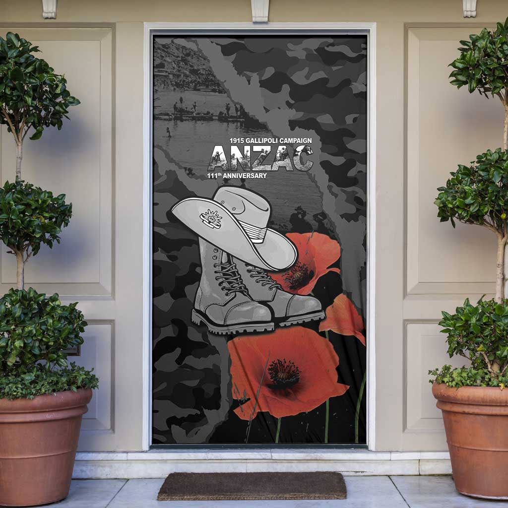 Australia 1915 Gallipoli ANZAC Door Cover 111th Anniversary Army Boots And Slouch Hat