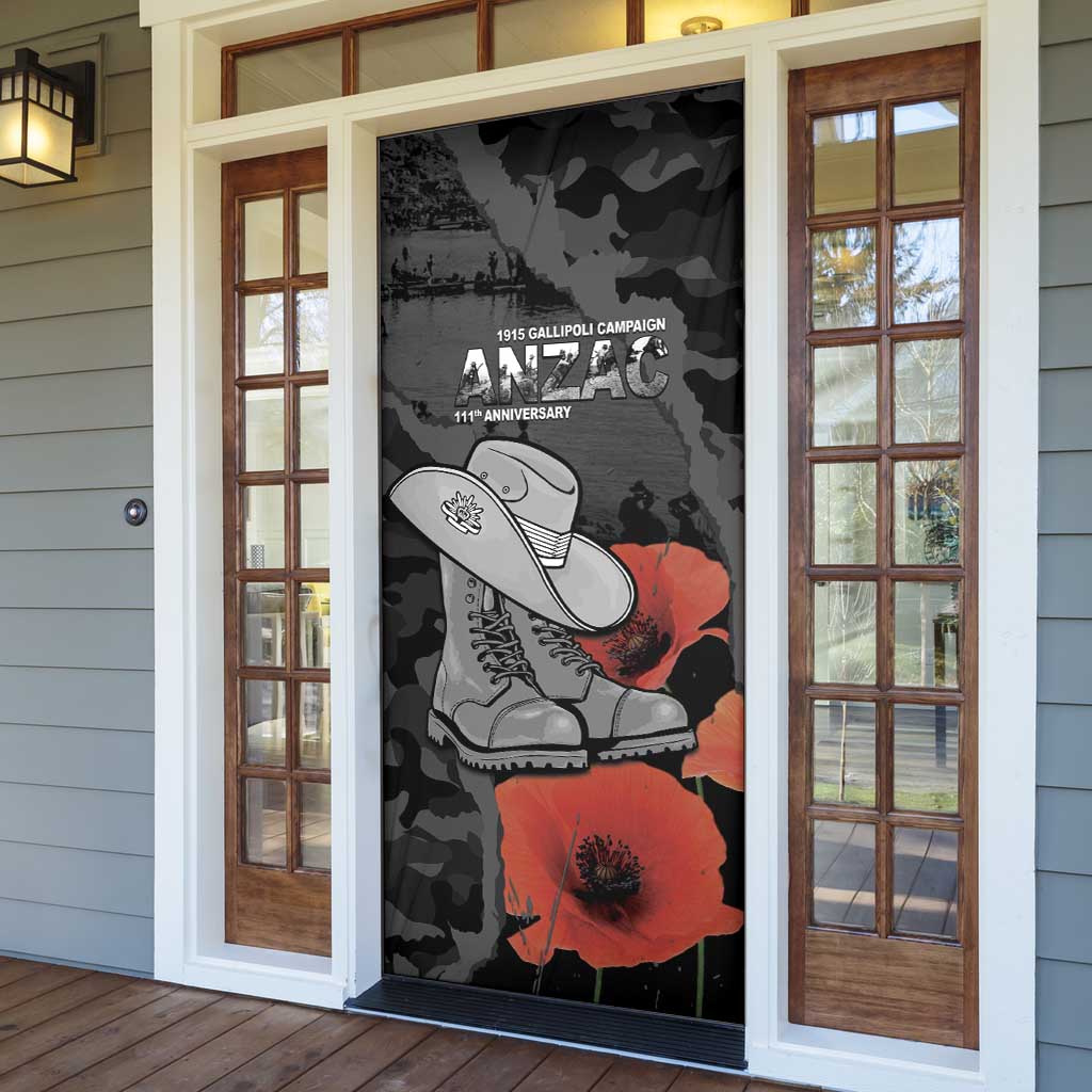 Australia 1915 Gallipoli ANZAC Door Cover 111th Anniversary Army Boots And Slouch Hat