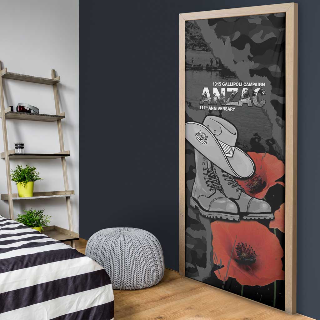 Australia 1915 Gallipoli ANZAC Door Cover 111th Anniversary Army Boots And Slouch Hat