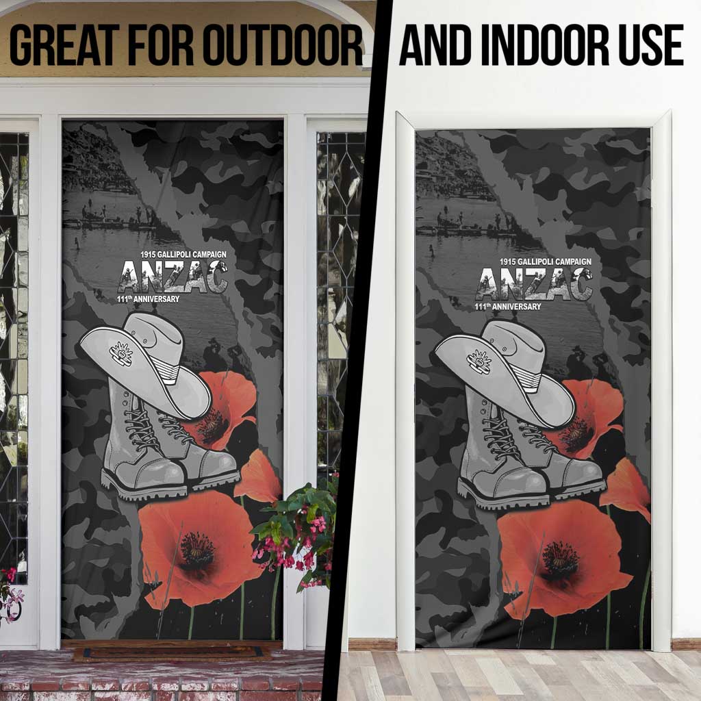 Australia 1915 Gallipoli ANZAC Door Cover 111th Anniversary Army Boots And Slouch Hat