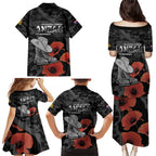 Australia 1915 Gallipoli ANZAC Family Matching Puletasi and Hawaiian Shirt 111th Anniversary Army Boots And Slouch Hat