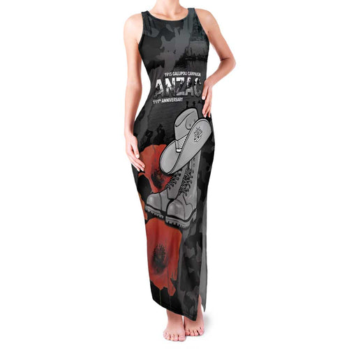 Australia 1915 Gallipoli ANZAC Family Matching Tank Maxi Dress and Hawaiian Shirt 111th Anniversary Army Boots And Slouch Hat
