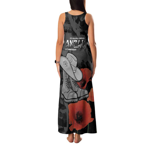 Australia 1915 Gallipoli ANZAC Family Matching Tank Maxi Dress and Hawaiian Shirt 111th Anniversary Army Boots And Slouch Hat