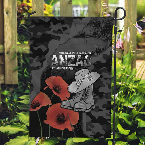 Australia 1915 Gallipoli ANZAC Garden Flag 111th Anniversary Army Boots And Slouch Hat