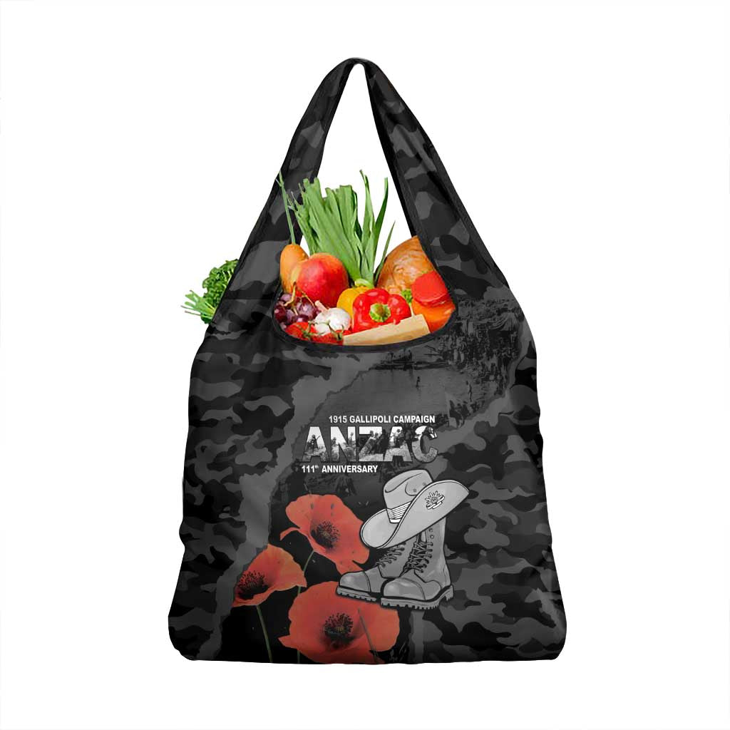 Australia 1915 Gallipoli ANZAC Grocery Bag 111th Anniversary Army Boots And Slouch Hat