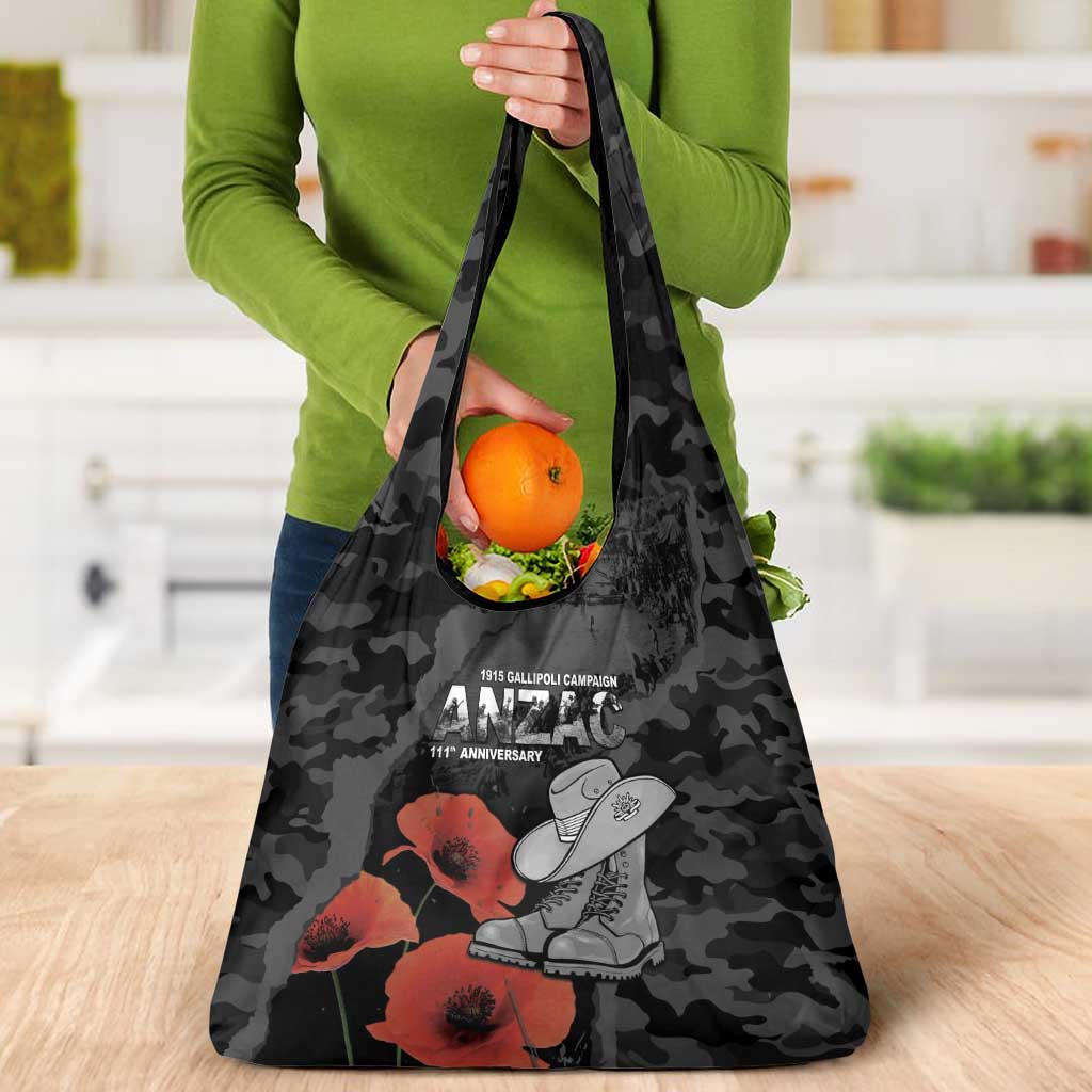Australia 1915 Gallipoli ANZAC Grocery Bag 111th Anniversary Army Boots And Slouch Hat