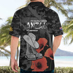 Australia 1915 Gallipoli ANZAC Hawaiian Shirt 111th Anniversary Army Boots And Slouch Hat