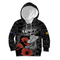 Australia 1915 Gallipoli ANZAC Kid Hoodie 111th Anniversary Army Boots And Slouch Hat