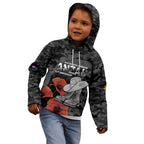 Australia 1915 Gallipoli ANZAC Kid Hoodie 111th Anniversary Army Boots And Slouch Hat