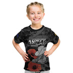 Australia 1915 Gallipoli ANZAC Kid T Shirt 111th Anniversary Army Boots And Slouch Hat