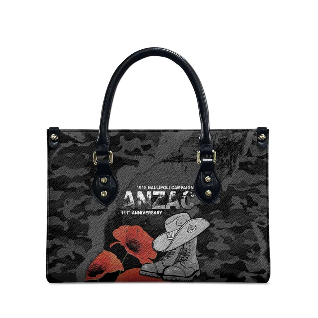 Australia 1915 Gallipoli ANZAC Leather Bag 111th Anniversary Army Boots And Slouch Hat