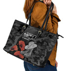 Australia 1915 Gallipoli ANZAC Leather Tote Bag 111th Anniversary Army Boots And Slouch Hat