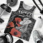 Australia 1915 Gallipoli ANZAC Men Tank Top 111th Anniversary Army Boots And Slouch Hat