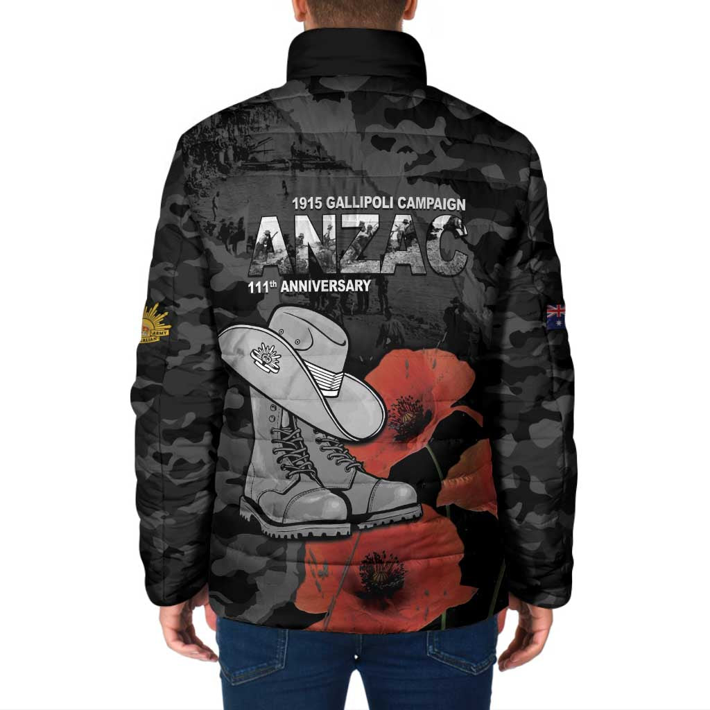 Australia 1915 Gallipoli ANZAC Padded Jacket 111th Anniversary Army Boots And Slouch Hat