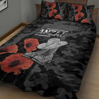 Australia 1915 Gallipoli ANZAC Quilt Bed Set 111th Anniversary Army Boots And Slouch Hat