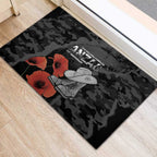 Australia 1915 Gallipoli ANZAC Rubber Doormat 111th Anniversary Army Boots And Slouch Hat