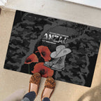 Australia 1915 Gallipoli ANZAC Rubber Doormat 111th Anniversary Army Boots And Slouch Hat