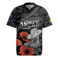 Australia 1915 Gallipoli ANZAC Rugby Jersey 111th Anniversary Army Boots And Slouch Hat