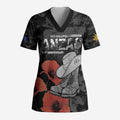 Australia 1915 Gallipoli ANZAC Scrub Top 111th Anniversary Army Boots And Slouch Hat