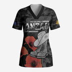 Australia 1915 Gallipoli ANZAC Scrub Top 111th Anniversary Army Boots And Slouch Hat