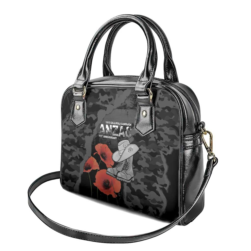 Australia 1915 Gallipoli ANZAC Shoulder Handbag 111th Anniversary Army Boots And Slouch Hat