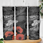 Australia 1915 Gallipoli ANZAC Skinny Tumbler 111th Anniversary Army Boots And Slouch Hat