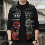 Australia 1915 Gallipoli ANZAC Sleeveless Puffer Jacket 111th Anniversary Army Boots And Slouch Hat
