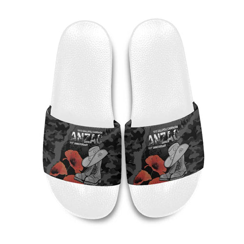 Australia 1915 Gallipoli ANZAC Slide Sandals 111th Anniversary Army Boots And Slouch Hat