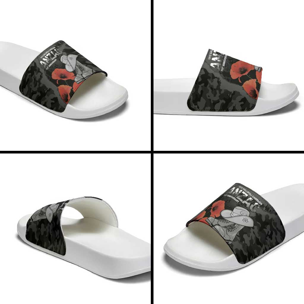 Australia 1915 Gallipoli ANZAC Slide Sandals 111th Anniversary Army Boots And Slouch Hat