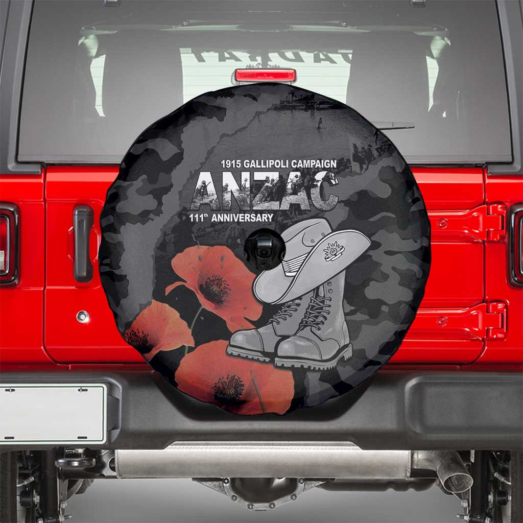 Australia 1915 Gallipoli ANZAC Spare Tire Cover 111th Anniversary Army Boots And Slouch Hat