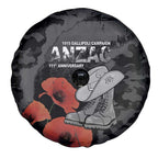 Australia 1915 Gallipoli ANZAC Spare Tire Cover 111th Anniversary Army Boots And Slouch Hat