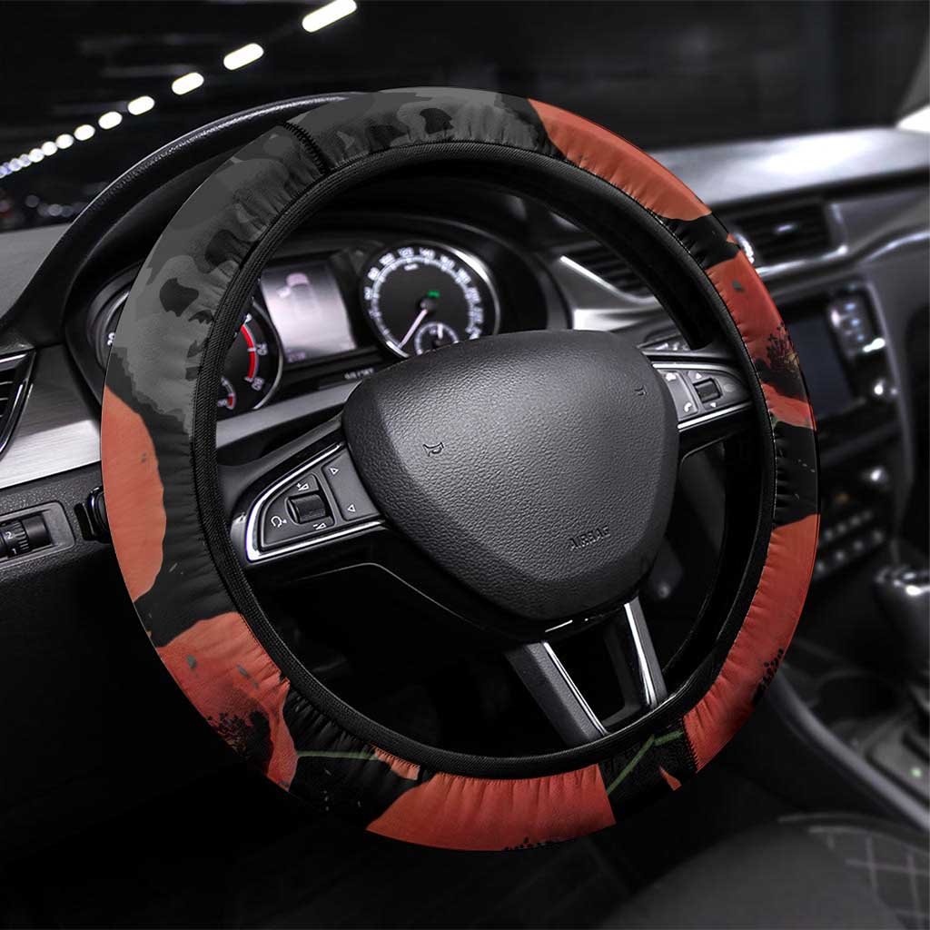 Australia 1915 Gallipoli ANZAC Steering Wheel Cover 111th Anniversary Army Boots And Slouch Hat