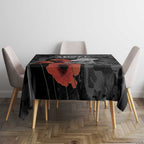 Australia 1915 Gallipoli ANZAC Tablecloth 111th Anniversary Army Boots And Slouch Hat