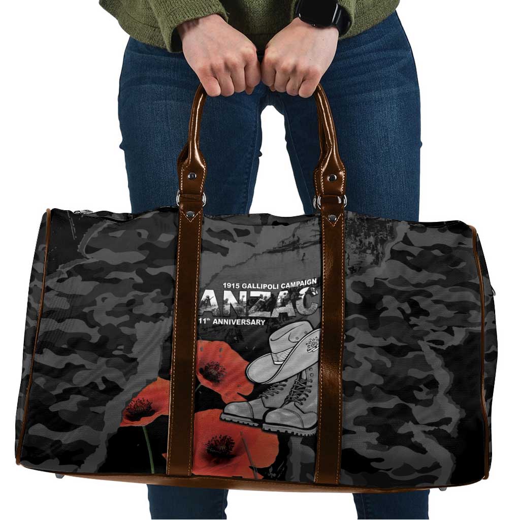 Australia 1915 Gallipoli ANZAC Travel Bag 111th Anniversary Army Boots And Slouch Hat