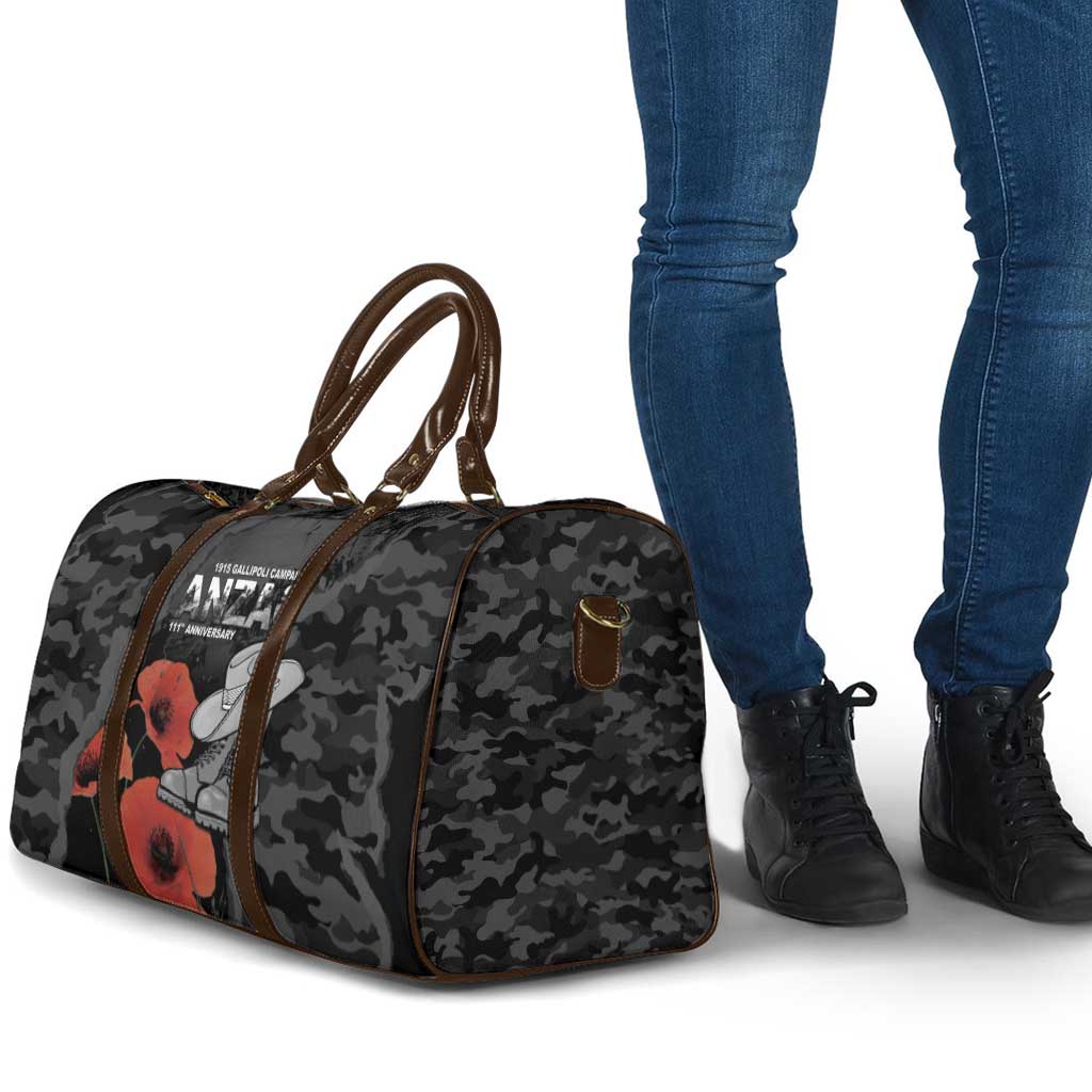 Australia 1915 Gallipoli ANZAC Travel Bag 111th Anniversary Army Boots And Slouch Hat