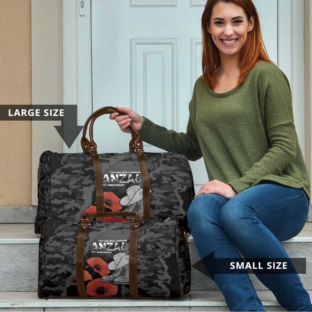 Australia 1915 Gallipoli ANZAC Travel Bag 111th Anniversary Army Boots And Slouch Hat