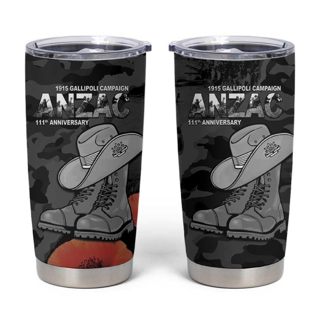 Australia 1915 Gallipoli ANZAC Tumbler Cup 111th Anniversary Army Boots And Slouch Hat