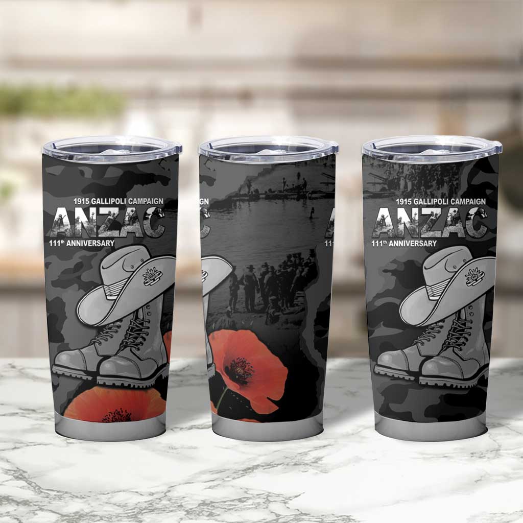 Australia 1915 Gallipoli ANZAC Tumbler Cup 111th Anniversary Army Boots And Slouch Hat