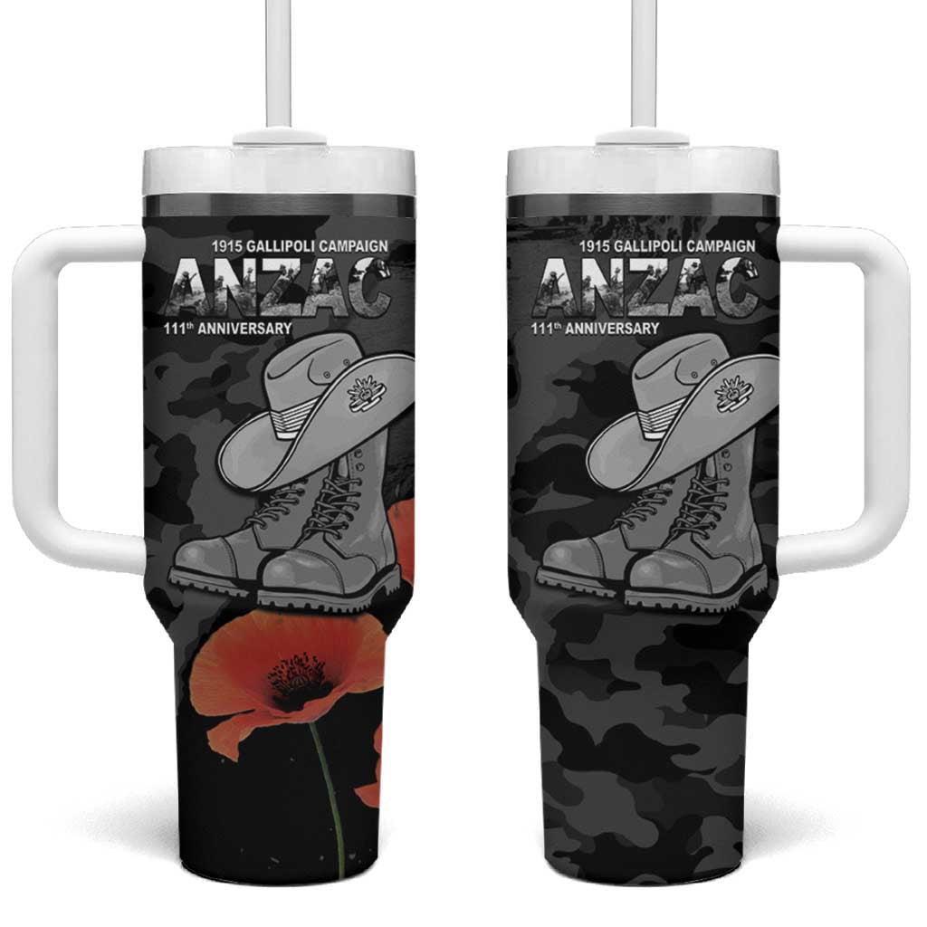 Australia 1915 Gallipoli ANZAC Tumbler With Handle 111th Anniversary Army Boots And Slouch Hat