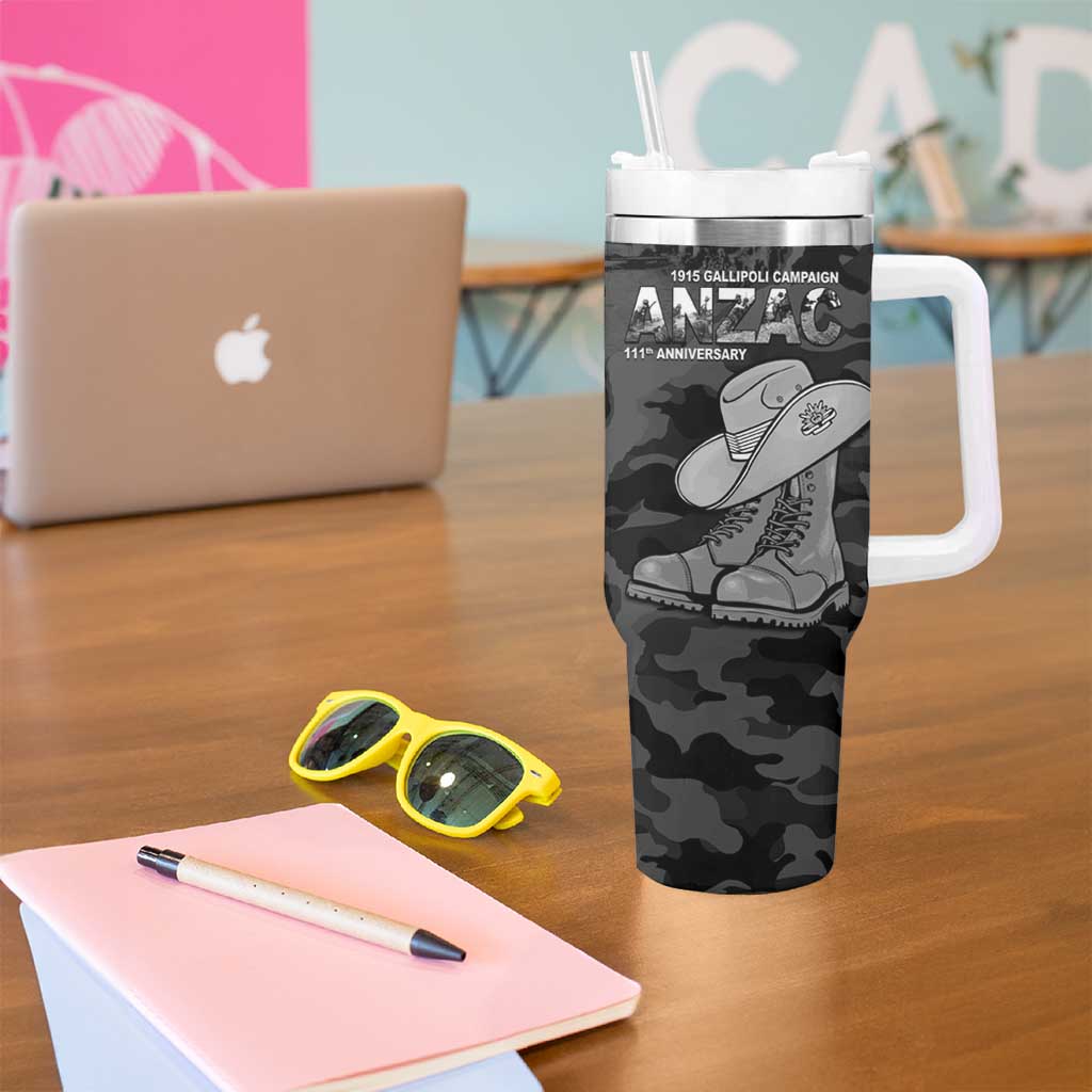 Australia 1915 Gallipoli ANZAC Tumbler With Handle 111th Anniversary Army Boots And Slouch Hat