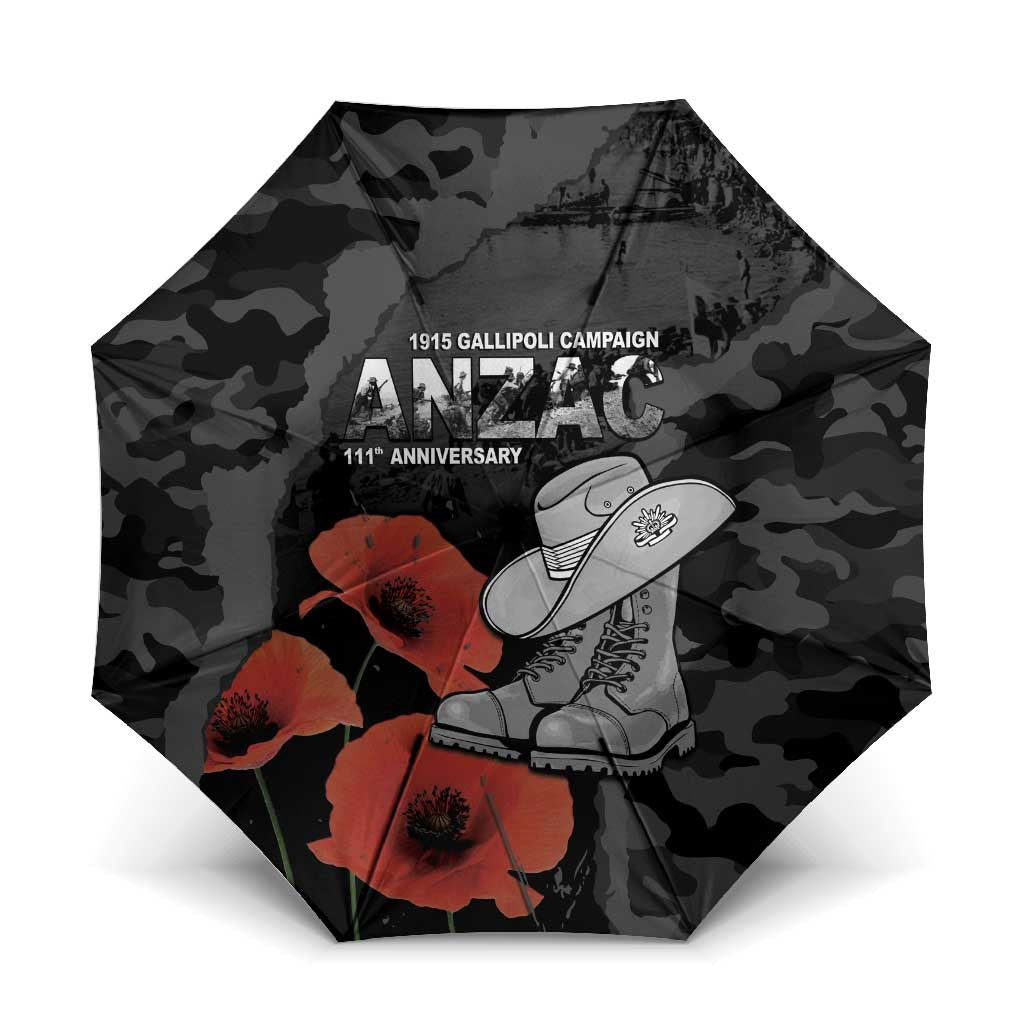 Australia 1915 Gallipoli ANZAC Umbrella 111th Anniversary Army Boots And Slouch Hat