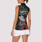Australia 1915 Gallipoli ANZAC Women Sleeveless Polo Shirt 111th Anniversary Army Boots And Slouch Hat