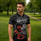 Australia 1915 Gallipoli ANZAC Zipper Polo Shirt 111th Anniversary Army Boots And Slouch Hat