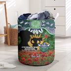 Personalised Raiders Rugby ANZAC Day Laundry Basket Last Post Poppy We Will Remember Them