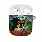 Personalised Raiders Rugby ANZAC Day AirPods Case Last Post Poppy We Will Remember Them