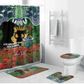 Personalised Raiders Rugby ANZAC Day Bathroom Set Last Post Poppy We Will Remember Them