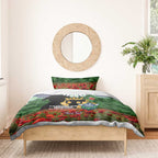 Personalised Raiders Rugby ANZAC Day Bedding Set Last Post Poppy We Will Remember Them
