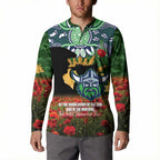 Personalised Raiders Rugby ANZAC Day Button Sweatshirt Last Post Poppy We Will Remember Them